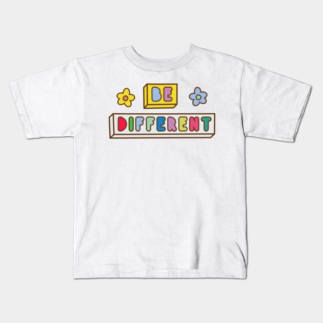 Be Different Kids T-Shirt by Emma Creation